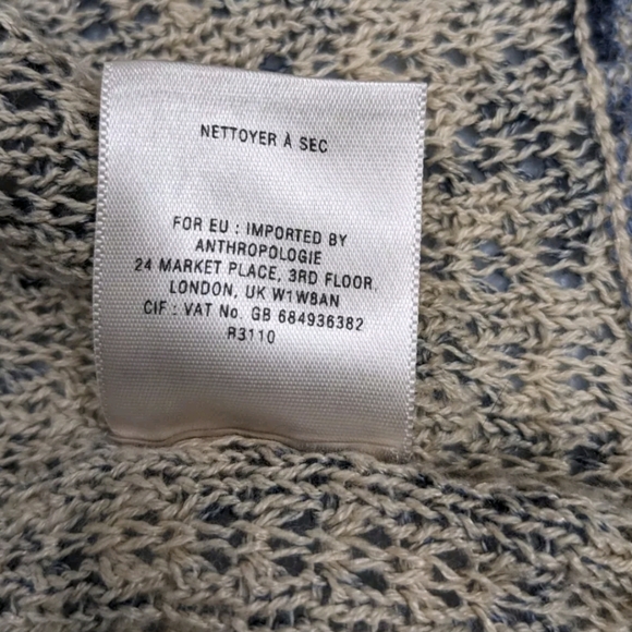 Anthropologie Maple Jamie Cardigan Sweater Linen Blend M - Picture 7 of 10